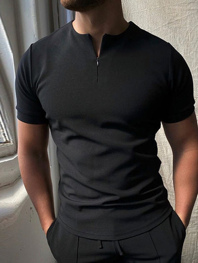 Polo Clásico Hombre Manga Corta - Camiseta Sólida Versátil para Verano - Image 12