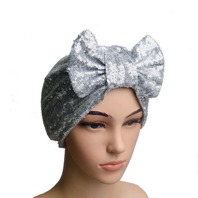 Gorro Bandana con Lazo de Lentejuelas para Mujer - Image 5