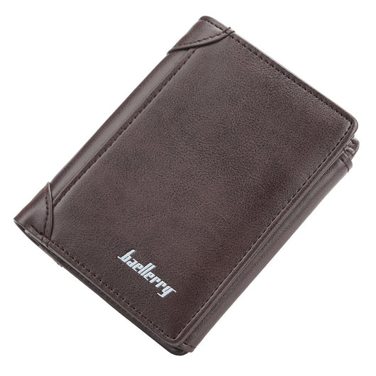 Billetera Corta Hombre Diseño Coreano Vertical Multibolsillos Compacta - Image 9