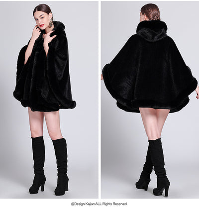 Capa Elegante con Cuello de Pelaje Sintético y Forro Polar Acolchado - Image 30