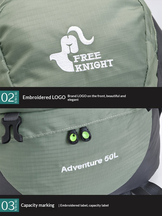 Mochila de Senderismo Profesional 70L Impermeable Multiuso para Camping y Viajes - Image 24