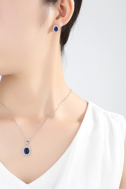 Conjunto de Joyas Girasol: Collar, Anillo y Aretes para Novia - Image 2