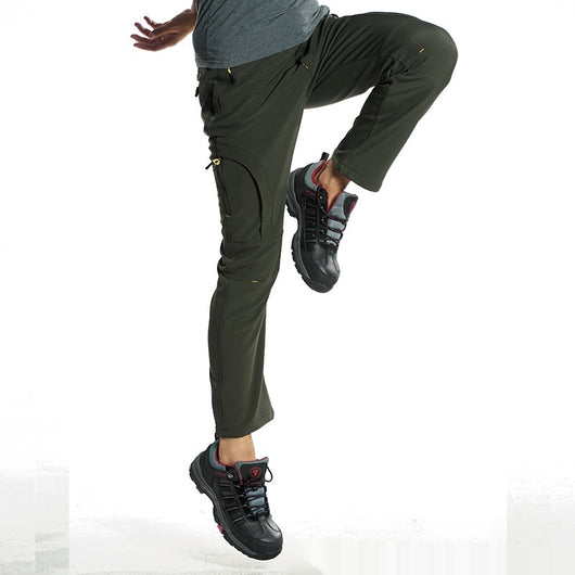 Pantalones de Senderismo Impermeables y Cálidos de Corte Holgado - Image 4