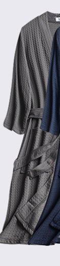 Pijama de Pareja en Tela Waffle - Bata Cómoda para Él y Ella - Image 11