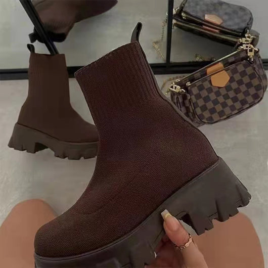 Botas de Invierno Talla Grande para Mujer - Diseño Independiente con Soporte Integrado - Image 14