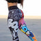 Leggings de Cintura Alta con Estampado Digital Europeo y Americano
