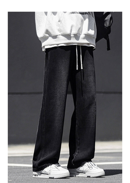 Jeans Rectos Holgados Estilo Americano para Hombre - Image 15