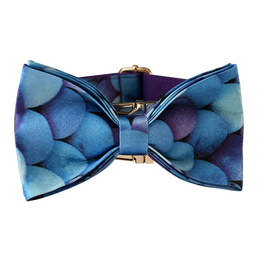 Collar para Mascota Cola de Sirena Morada con Lazo y Hebilla Metálica - Image 3