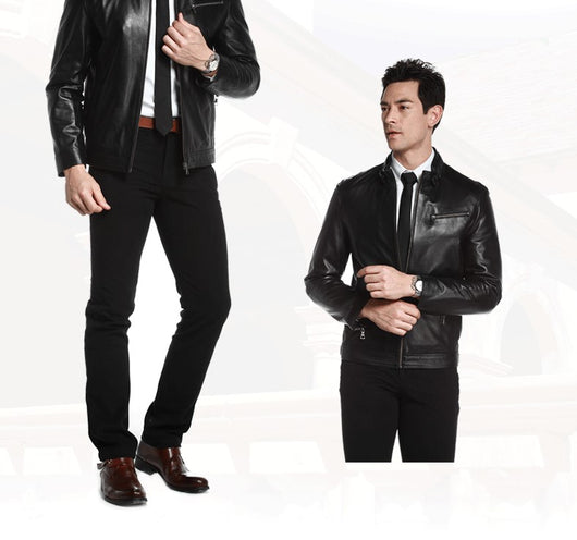 Chaqueta de Cuero para Hombre - Estilo Clásico y Duradero - Image 8