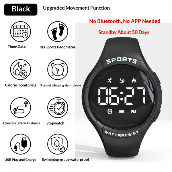 Pulsera Deportiva Inteligente con Pantalla Táctil - Monitor de Frecuencia Cardíaca y Podómetro