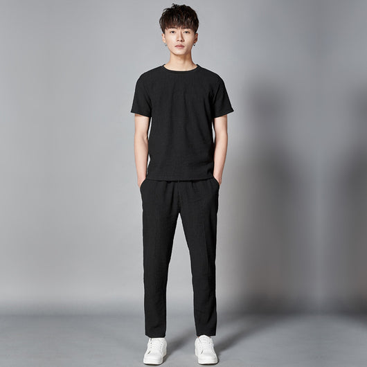 Conjunto Deportivo Casual para Hombre - Camiseta Manga Corta y Pantalón - Image 8