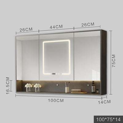 Espejo de Baño Inteligente con Luz LED, Desempañante y Gabinete de Almacenamiento - Image 15