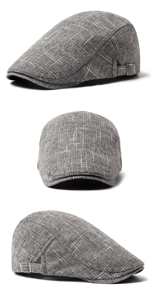 Boina Retro Casual de Algodón y Lino Transpirable para Hombre - Image 17