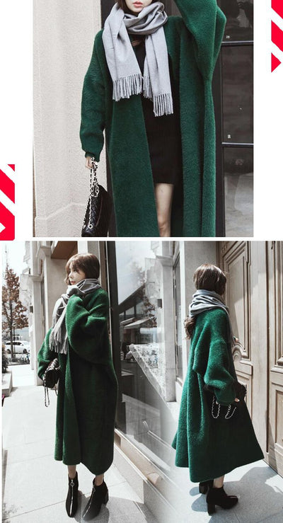 Suéter Largo Liso Multiuso para Mujer - Básico Versátil - Image 9