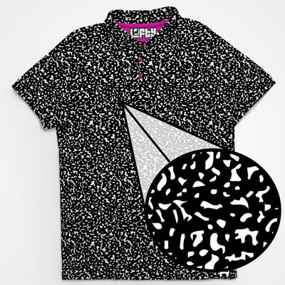 Anote | Camisa Polo de Golfe Engraçada Retrô Masculina (AJUSTE ATLÉTICO)
