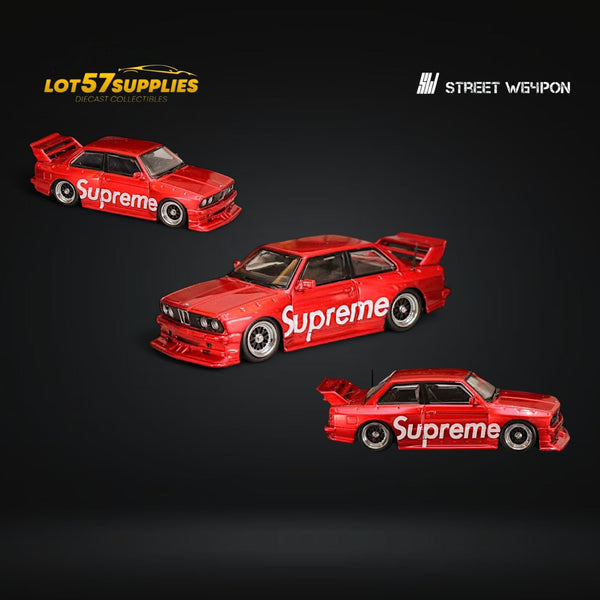 Street Weapon BMW E30 SUP Vermelho Livery 1:64