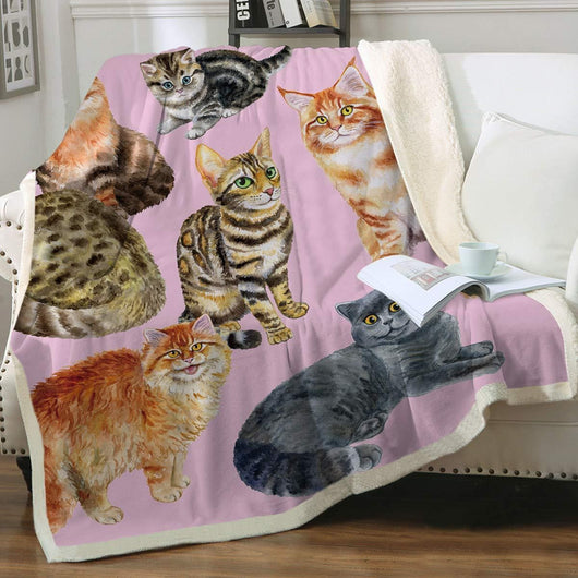 Manta Sherpa para Niños con Estampado de Animales - Doble Capa - Image 25