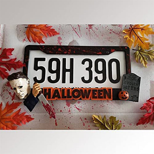 Marco para Placa de Auto Personalizado Myers-Briggs Halloween - Image 2
