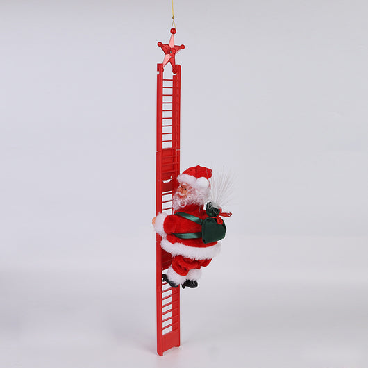 Papá Noel Escalador Eléctrico - Decoración Navideña Animada - Image 13