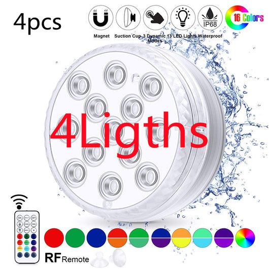 Luz Sumergible LED Impermeable con Control Remoto para Piscina, Fuente y Spa - Image 12