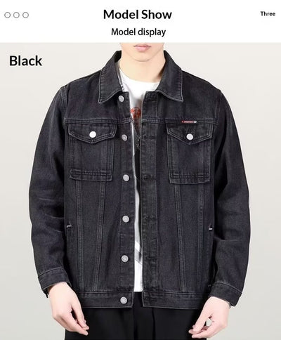 Chaqueta Denim Vintage Desgastada para Hombre - Image 16