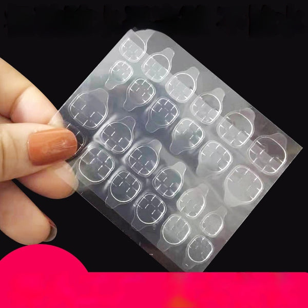 Uñas Postizas Adhesivas Ultrafinas de Gel Doble Cara - Súper Adherentes y Reutilizables