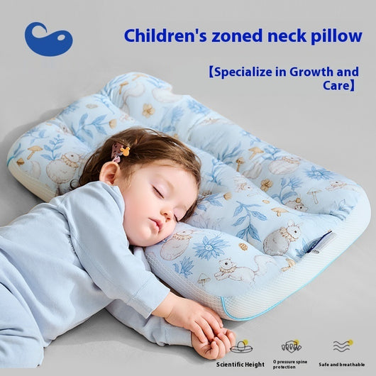 Almohada Infantil de Algodón Puro con Protección Térmica