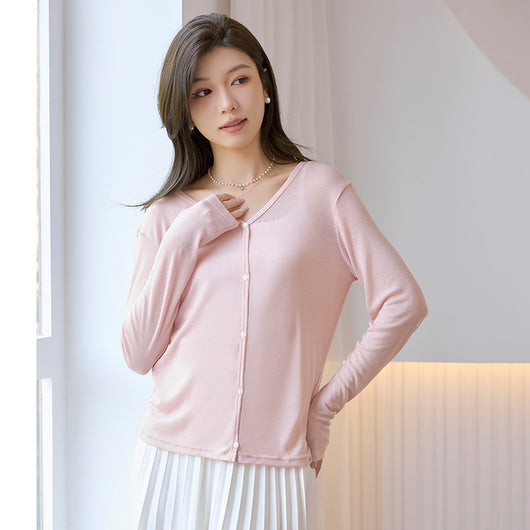 Cardigan de Protección Solar en Tencel Lyocell con Seda de Hielo para Mujer - Image 9