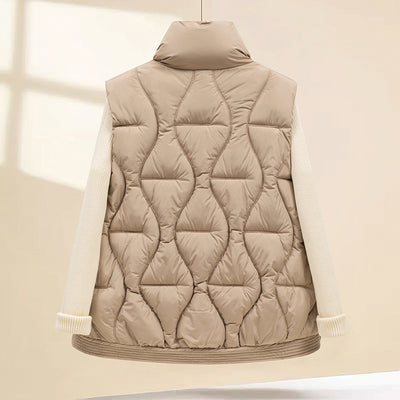 Chaleco Acolchado de Algodón para Invierno - Chaqueta Corta Térmica para Mujer - Image 2