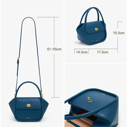 Bolsa Mensajera Artesanal de Cuero Genuino para Mujer - Image 6