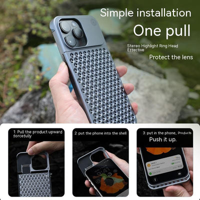 Funda de Aluminio para iPhone 14 13 Pro Max Plus con Disipación de Calor y Protección Total - Image 12
