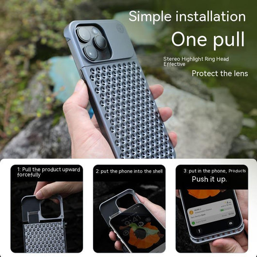 Funda de Aluminio para iPhone 14 13 Pro Max Plus con Disipación de Calor y Protección Total - Image 12