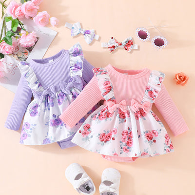 Vestido de Bebé Triangular Estampado Floral - Image 12