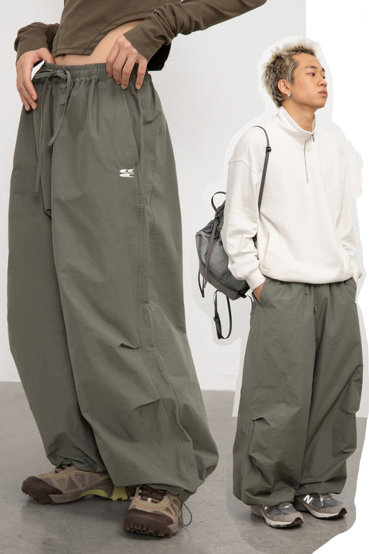 Pantalón Jogger Gris Verdoso Estilo Trinchera Americana - Image 11