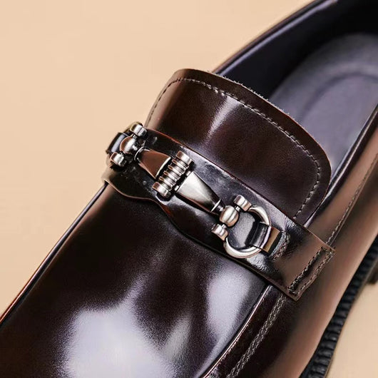 Zapatos Gommino con Hebilla Horse Street en Cuero Japonés Pulido para Hombre - Image 12