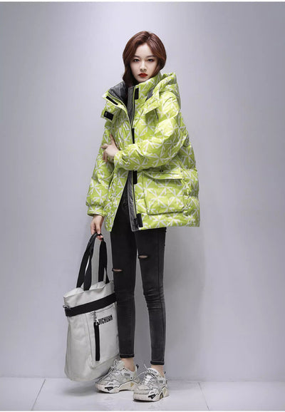 Chaqueta Acolchada de Algodón para Mujer - Largo Medio - Image 11