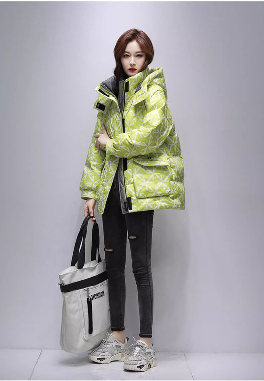Chaqueta Acolchada de Algodón para Mujer - Largo Medio - Image 11