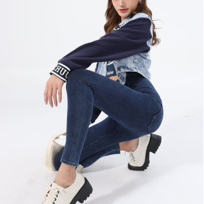 Pantalones Yoga Denim Ajustados Efecto Reductor para Mujer - Image 15
