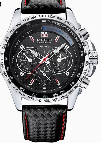 Reloj de Lujo para Hombre 1010 - Correa de Cuero, Resistente al Agua 3ATM - Image 8