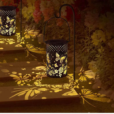 Lámpara Solar Mariposa Decorativa con Proyección de Luz para Jardín - Image 10