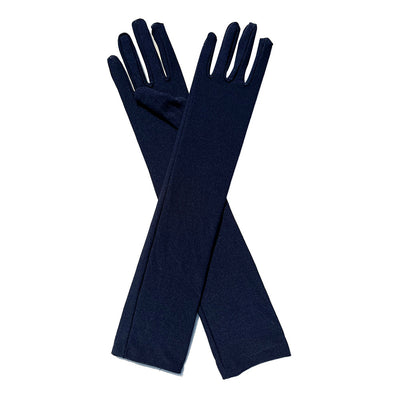 Guantes Elásticos de Seda Láctea para Mujer - Image 3