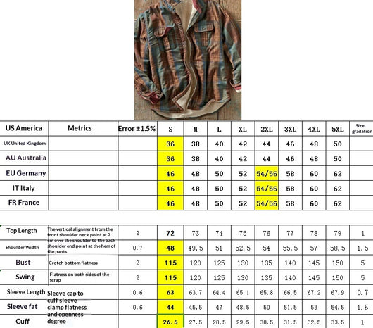 Chaqueta Camisa de Franela Escocesa Fuzzy para Hombre - Image 7