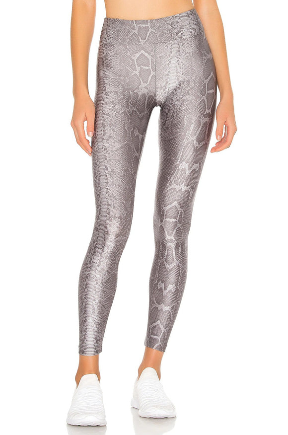 Conjunto Deportivo Yoga Mujer Patrón Serpiente - Sostén y Pantalón Deportivo Transpirable