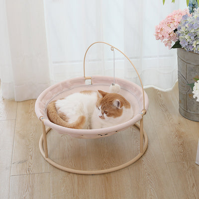 Tumbona Elevada de Madera para Gato - Image 15