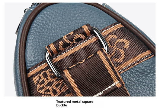 Bolso Bandolera de Cuero Minimalista Retro para Mujer - Image 16