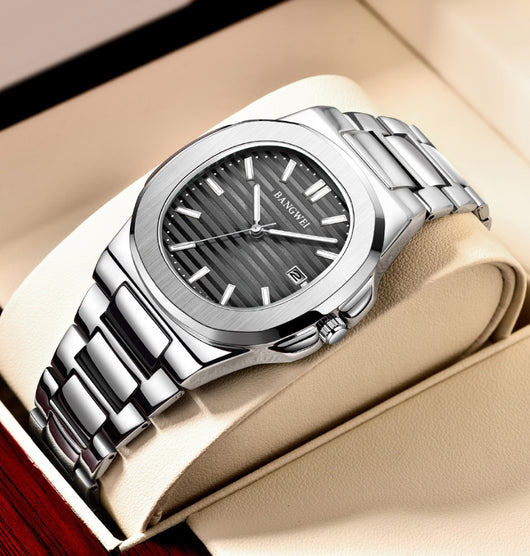 Reloj Hombre Acero Inoxidable Resistente al Agua con Esfera Luminosa - Image 29