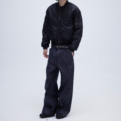 Pantalones Rectos Texturizados Oversized