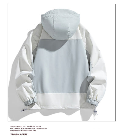 Chaqueta Hoodie Patchwork Retro Suelta y Casual - Image 27