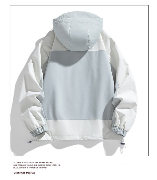Chaqueta Hoodie Patchwork Retro Suelta y Casual - Image 27