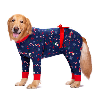 Pijama Antipeluche para Perros Grandes con Decoración de Moño - Image 16